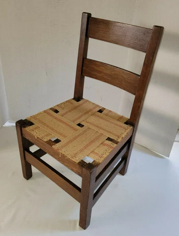 Original Gustav Stickley Quarter Sawn Oak Child's Chair No. 342 Cover