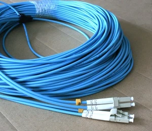 60M Armored cable / Fiber Patch Cord,LC to LC,3.0mm,MM 50/125,duplex [M3] - Picture 1 of 4
