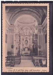 Cartolina Crevalcore Chiesa B.V. dell'Orto Immacolata Interno H359 - Picture 1 of 1