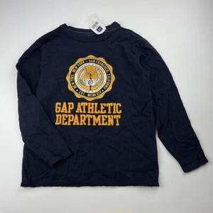 Boys size 6-7, GAP, navy soft cotton long sleeve top, NEW - Picture 1 of 6
