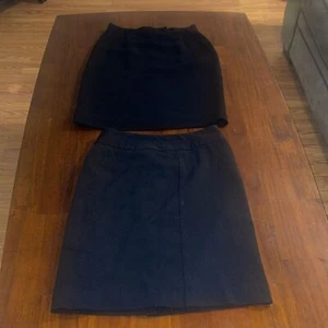 Casual Corner Annex, Worthington Petite ladies lot of 2 black skirts. Size 2. - Picture 1 of 9