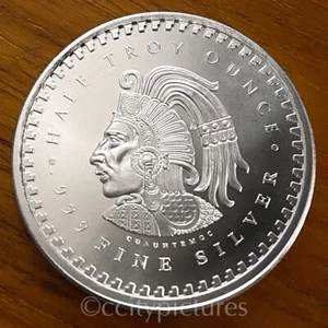 1/2 oz Silbermedaille GSM Azteken Maya Kalender 999 #7 - Bild 1 von 2