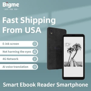 Bigme Hibreak Ebook ereader Smartphone Black and White E-Ink Screen 6G+128Gb - Picture 1 of 17
