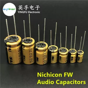 NICHICON FW Series 6.3V~100V/1uF~4700uF Available HIFI Audio Capacitor - Picture 1 of 1