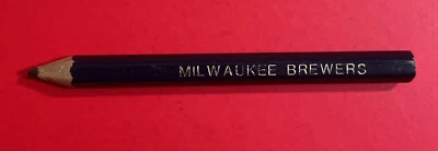 1980's MILWAUKEE BREWERS Program Pencil Vtg 80’s MLB Baseball SGA 3 1/2" RARE - Image 1 of 4