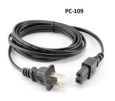 CablesOnline 6ft. 2-Prong Figure-8 Polarized Replacement Power Cord, PC-109 - Image 1 of 3