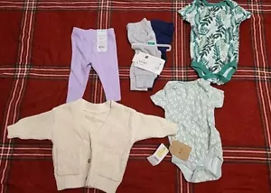 6pc Mix Cat & Jack, Carter... Grayson Collective, Cloud Island, 0-3M/3M/3-6M #43 - Picture 1 of 5