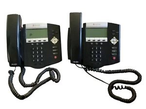 2 Polycom SoundPoint IP 450 Phone IP450 2201-12450-001 POE Tested Work - Picture 1 of 5