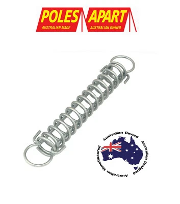 POLES APART 10 x 200MM TRACE SPRING FOR TENTS TARPS GAZEBOS ANNEXES AWNINGS