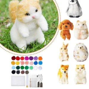 25 Colors DIY Wool Felt Poking Material Package, A6P6 - Picture 1 of 11