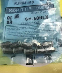 Paquete de 10 piezas para mini conector SMC a través de KJH04-M3 - Imagen 1 de 2