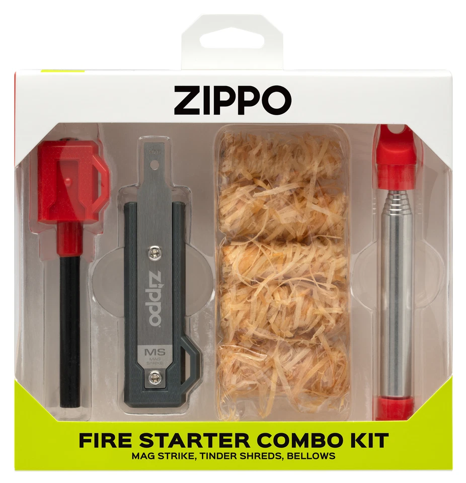 Zippo Firefast MTB Set Mag Strike Tinder Shreds Bellows