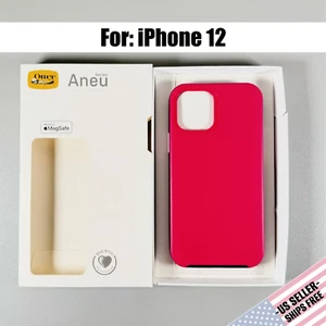 OTTERBOX Serie Aneu + Funda Magnética para iPhone 12/12 PRO: Pink Robin | NUEVA - Imagen 1 de 12