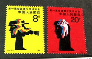 China VR China Scott # 2010-2011 1st Natl. Jugendspiele 1985 postfrisch L624 - Bild 1 von 1