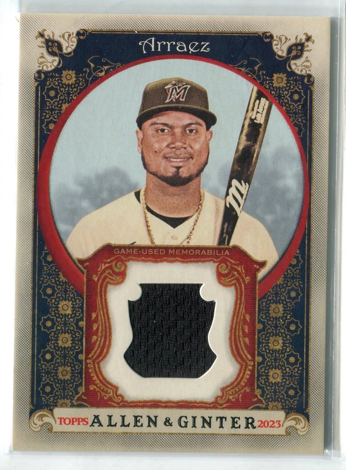 2023 Topps Allen & Ginter Luis Arraez JERSEY RELIC MIAMI MARLINS - Image 1 of 1