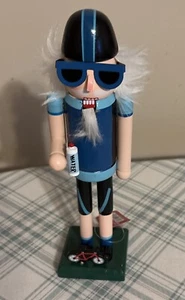 Weihnachts-Nussknacker aus Holz, 10 Zoll BIKER IN SONNENBRILLE/Wasser, Asien - Bild 1 von 2