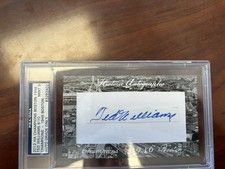 2012 PSA HA Champions Historic Autographs Ted Williams Boston Red Sox 6/10