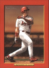 2006 Topps Turkey Red Baseball Red Border #390 Jim Edmonds