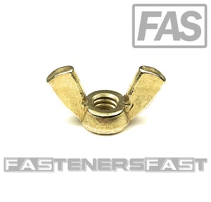 (10) 1/4-20 massive Messing Flügelmuttern 1/4-20 Schmetterlingsmuttern Messing - Bild 1 von 5