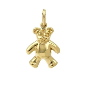 Tiffany & Co. 18k Yellow Gold Teddy Bear Charm Pendant - Picture 1 of 5