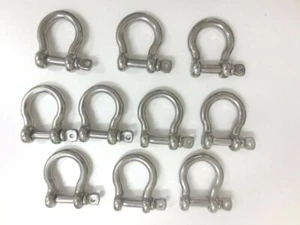 20 pack - Bow Shackles Stainless Steel G316 8mm boats anchor chain marine - Picture 1 of 1