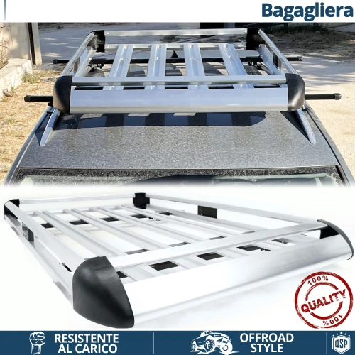 Bagagliera PORTAPACCHI Tetto per Citroen C5 1, 2 SW Cestello Portatutto ALLUMINI - Immagine 1 di 4