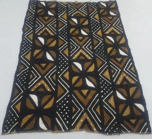 Vintage traditionelles handgewebtes afrikanisches Schlammtuch Textil 159 x 114 cm - Bild 1 von 12