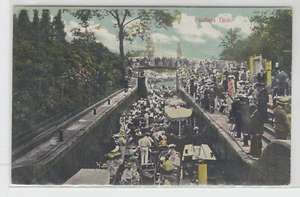 POST CARD Boulters Lock UK pleasure boats crowd canal - Bild 1 von 1