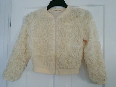 H&M CREAM CORNELLI/TULLE JACKET AGE 14  PARTY / WEDDING / PROM - Image 1 of 4