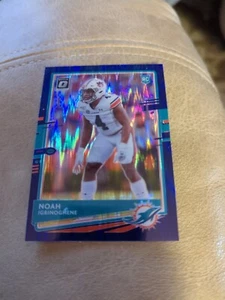 2020 Donruss Optic Purple Shock Noah Igbinoghene Rookie Miami Dolphins #111 - Picture 1 of 2