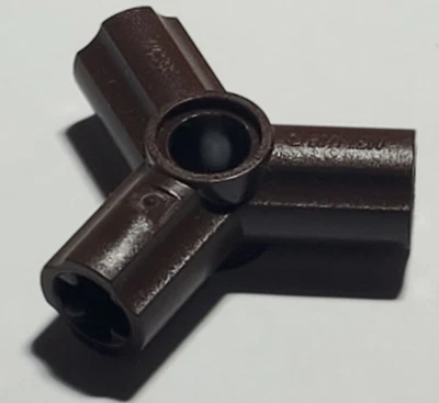 Lego Technic Conector de eje y pasador en ángulo triple 120° marrón oscuro 10288 49155 Foto 1 de 4