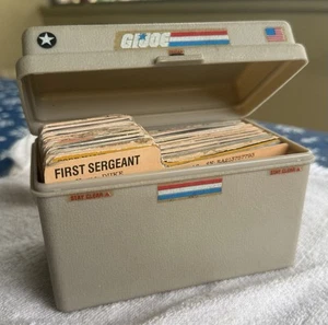 Gi Joe ARAH Rapid Deployment Force Estuche y Tarjeta Fille LOTE DE 41 1983 HECHO EN EE. UU. - Imagen 1 de 13