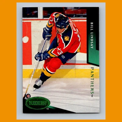 Bill Lindsay #350 1993 Parkhurst Emerald Ice Florida Panthers Hockey Card NHL NM - Image 1 of 3