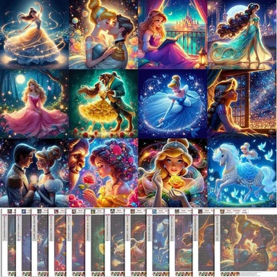 KEYRANKE 12 Pack Disney Diamond Art Kits Adults 12disney diamond painting