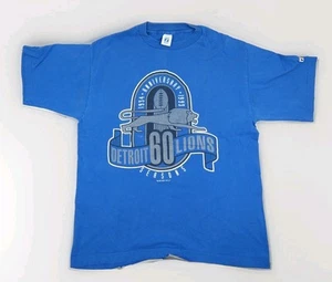 Camiseta de Colección Logo 7 Detroit Lions Años 90 NFL XL 60 Temporadas Aniversario EE. UU. ALGODÓN  - Imagen 1 de 7