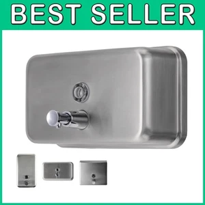 Distributore di sapone commerciale in acciaio inox - capacità 1100 ml - Foto 1 di 11