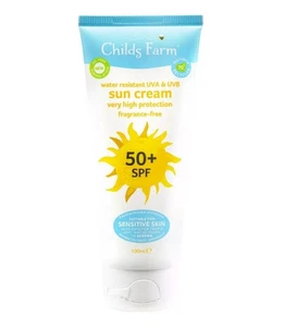 Childs Farm Baby Kids LSF 50 Sonnenlotion Creme Tube Sensitive unparfümiert 100ml - Bild 1 von 1