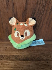 Disney Munchlings Garden Goodness Bambi Lettuce Wrap 4.5" Mini Plush Stuffed Toy - Picture 1 of 14