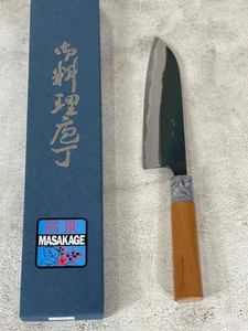 MASAKAGE MIZU Santoku 170mm oval Cherry Wood Handle - Bild 1 von 16