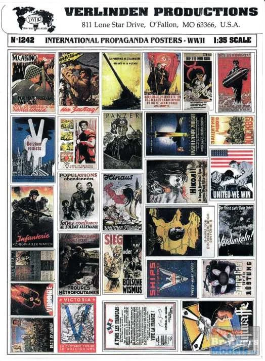 VER1242 1:35 Verlinden International Propaganda Posters WW2 - Image 1 of 1
