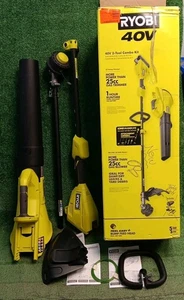 Recortadora de cuerda Ryobi 40V 15" y soplador 550CFM 120 MPH combo - SOLO HERRAMIENTAS, NUEVO OB - Imagen 1 de 20