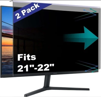 2-pack Privacy Screen Computer Monitor 21-22" Blue Light Screen Protector - Image 1 of 3