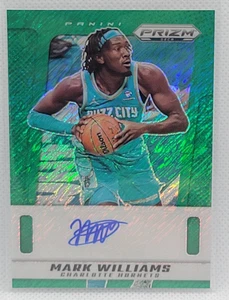 Prizm Deca Mark Williams Auto Green Shimmer Prizm #ed 09/25 Hornets 2024-25 - Imagen 1 de 2