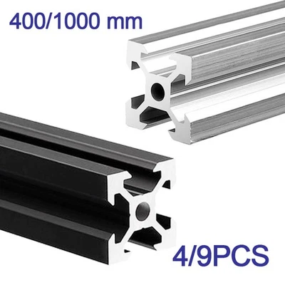 MARKENLOS Aluminiumprofil Extrusions 2020 V-Slot 400/1000 mm für 3D-Drucker CNC-Maschinen