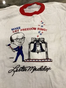 Vintage Herren Political T-Shirt Make Freedom Ring Lester Maddox Deadstock Gr. L - Bild 1 von 5