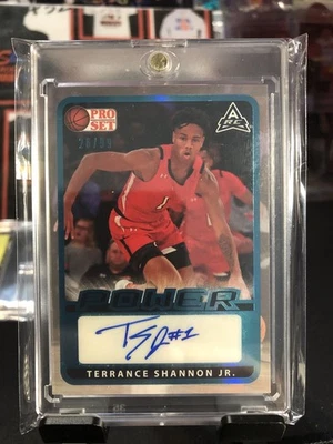 2021-22 Pro Set Power Blue Terrance Shannon Jr. Auto RC /99 - Image 1 of 3