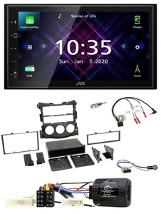 JVC DAB 2DIN Lenkrad Bluetooth USB Autoradio für Nissan 370Z 09-13 Roadster Blue - Bild 1 von 12