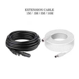 12V DC Extension Cable LED CCTV Camera 5.5mm x 2.1mm Male Female Power Cord - Picture 1 of 19