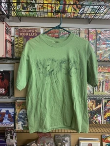 Vintage Rolling Stones 1999 No Security US Tour T-Shirt Mens Large Green - Picture 1 of 9