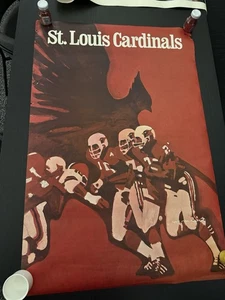 St. Louis Cardinals Vintage 1968 NFL Team Poster 24 x 36 - Picture 1 of 4